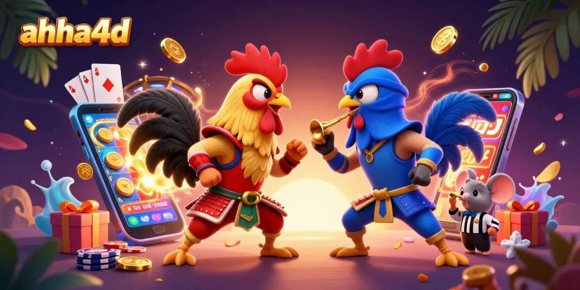 Bermain di AHHA4D dengan roosters 3D berhasil menang dan memenangkan koin emas pada permainan slot.
