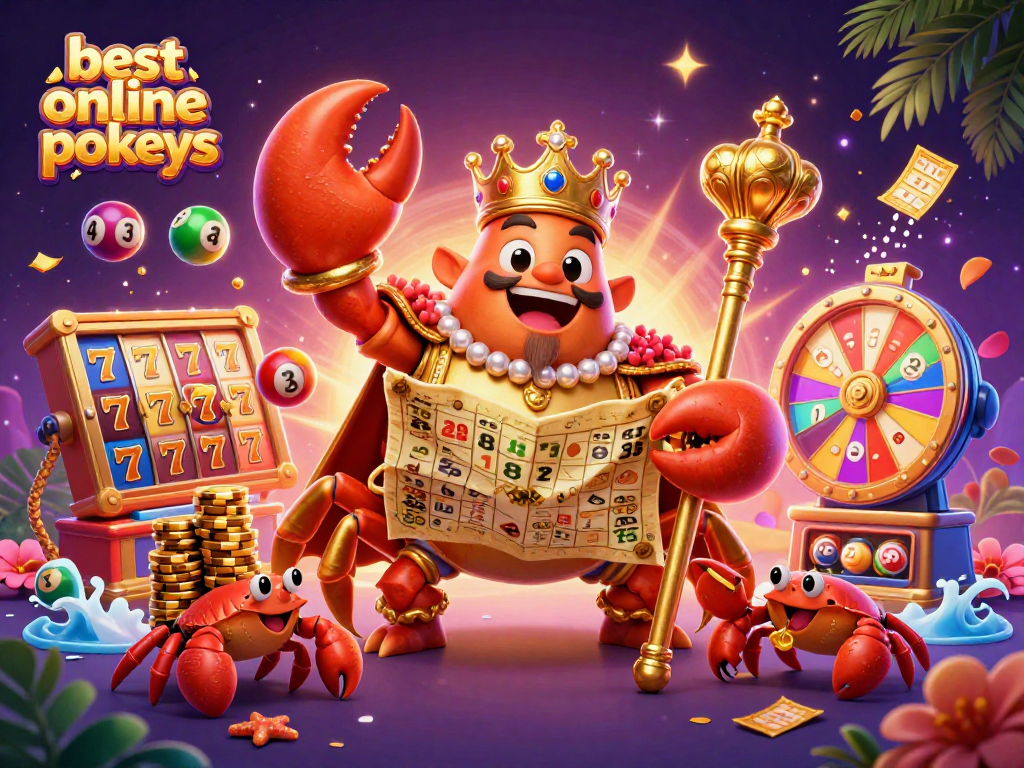 Experience the best online pokies with vibrant visuals in this dynamic casino illustration.