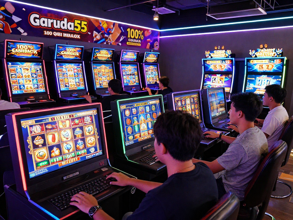 Join the thrilling gaming experience at https://garuda55.com/, where diverse players enjoy vibrant slot games in an exciting virtual casino.