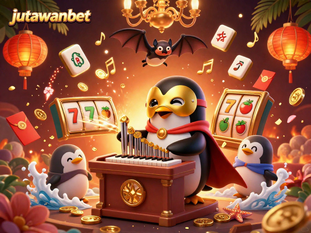 Experience thrilling gameplay with jutawanbet, featuring vibrant 3D casino elements and engaging characters in action.