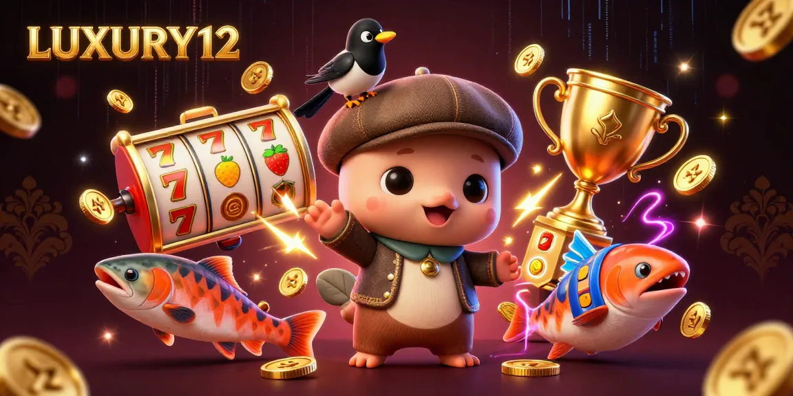 LUXURY12 slots illustration showcases engaging gameplay with vibrant characters and dynamic elements.