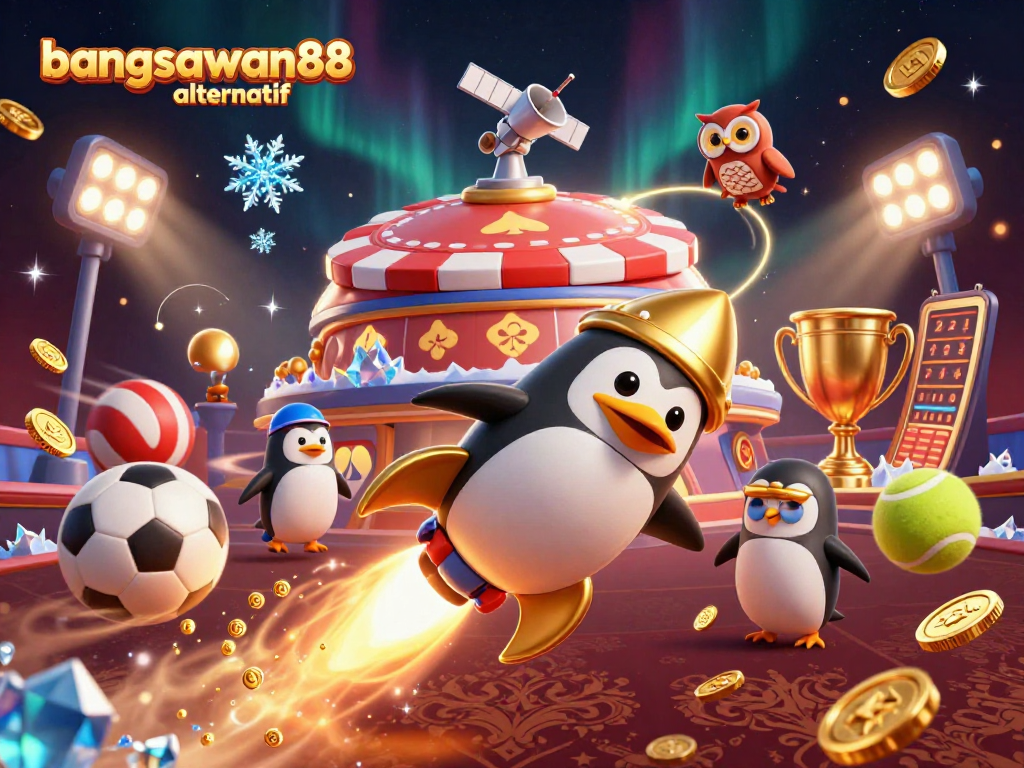 Experience thrilling gameplay with bangsawan88 alternatif, featuring dynamic sports elements and golden coins.