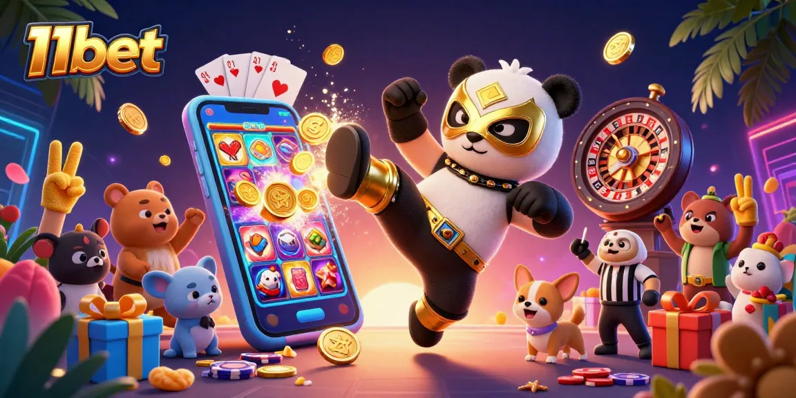 Experience the thrill of 11bet with a spectacular wrestling panda and casino games