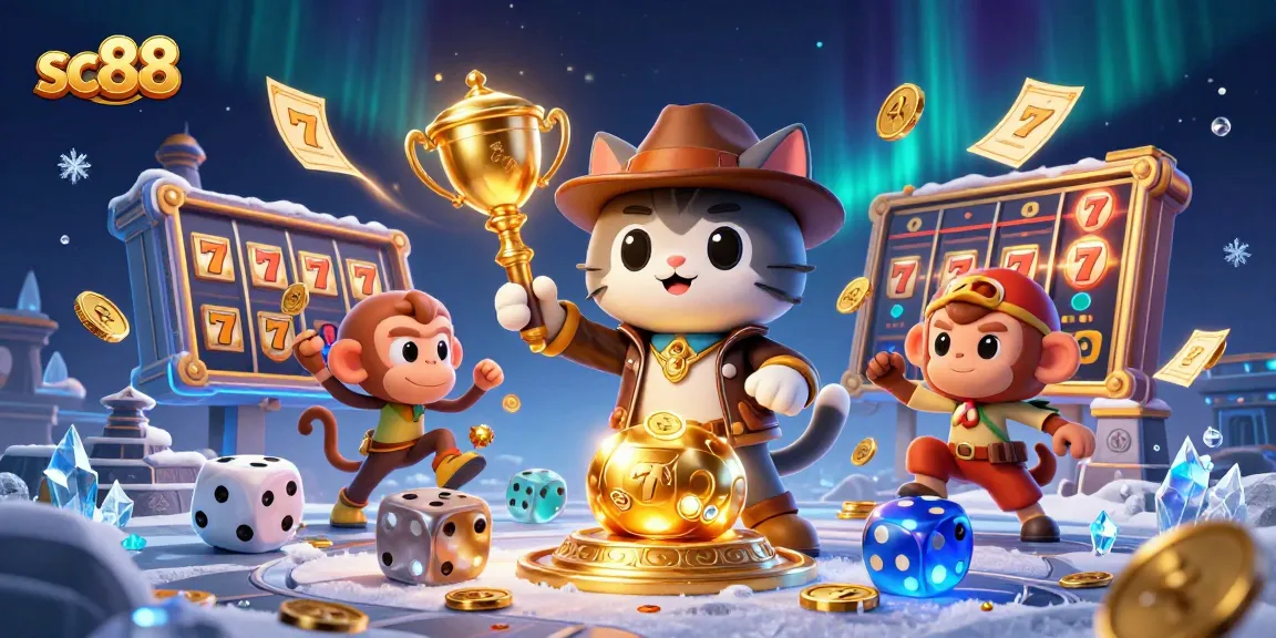 Engage in thrilling adventures with SC88, where an archaeologist cat discovers golden casino treasures.