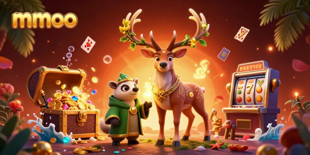 Join the fun in mmoo casino with vibrant treasures, illuminating creatures, and gaming excitement!