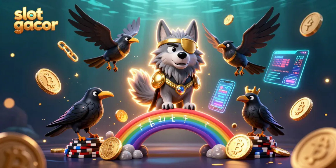 Engage with top slot gacor adventures with Odin and his ravens, surrounded by crypto elements.