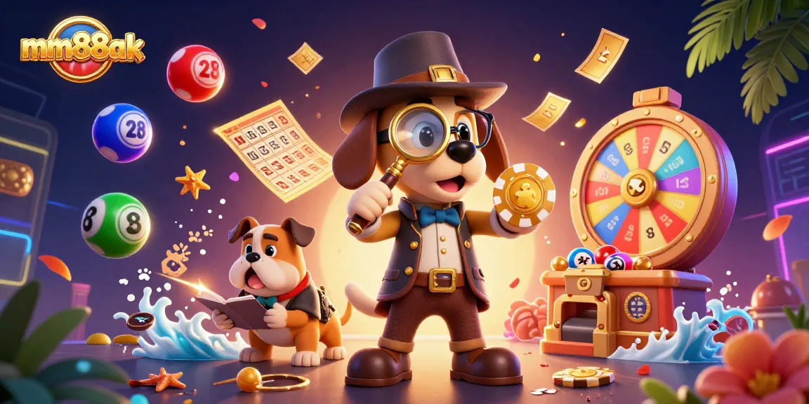 Engage in exciting lottery games at mm88ak with vibrant colored balls and rich casino elements