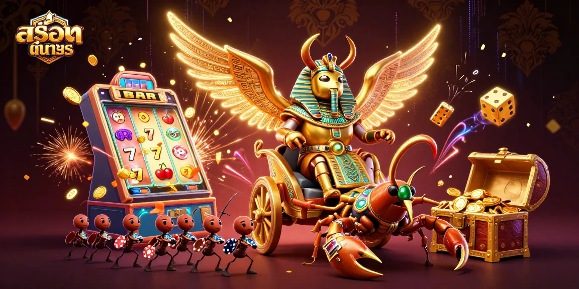 Rasakan keseruan Slot Demo dengan gambar ilustrasi 3D megah, terlibat dengan jackpot dan permainan kasino.
