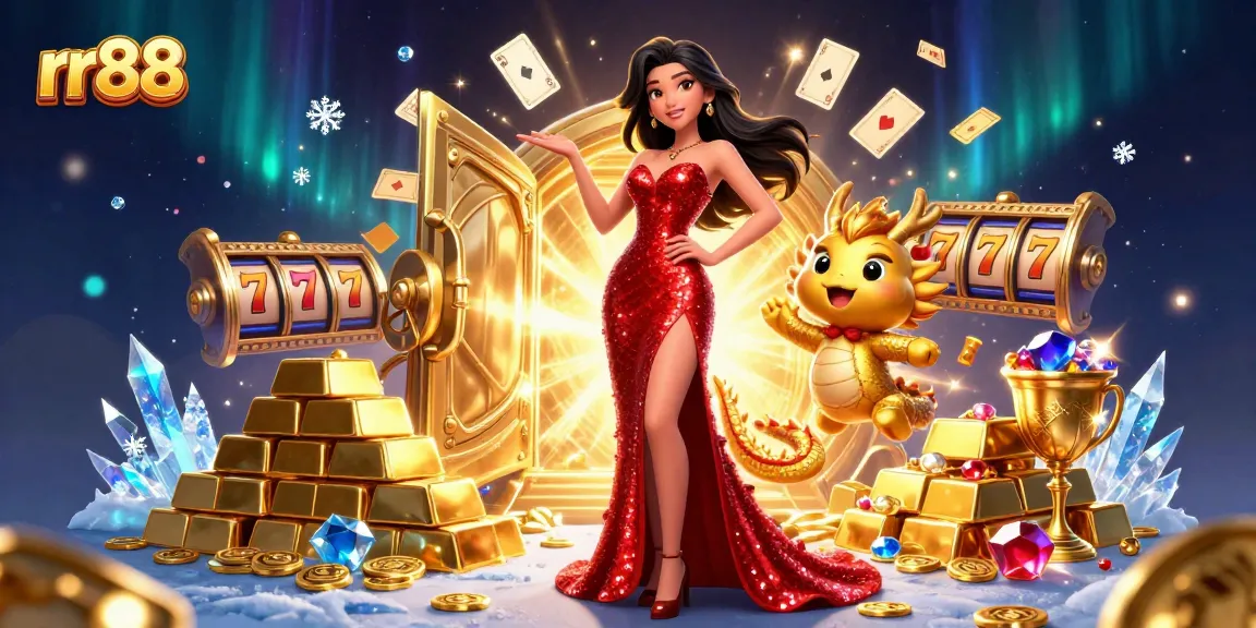 Spin jackpots and win big with rr88's vibrant casino-themed illustration.