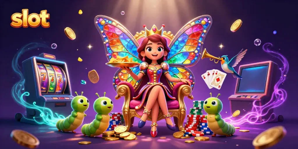 Experience the excitement of slot gaming with vibrant characters and dynamic elements.