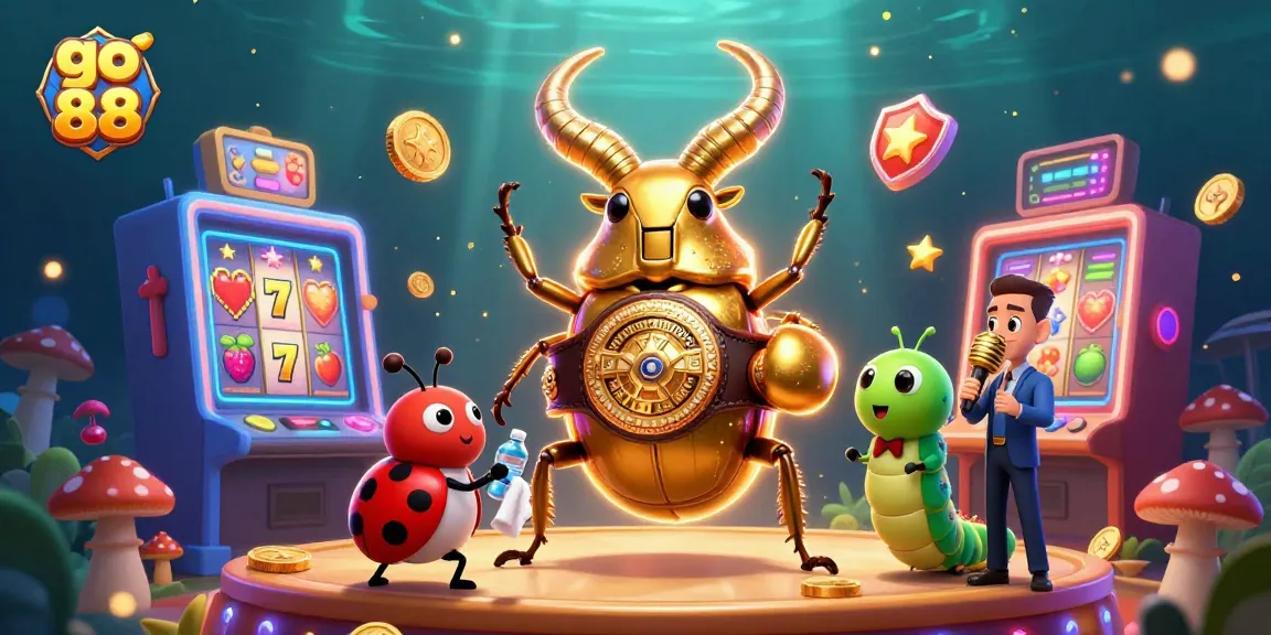 Engage in thrilling fun at go 88 with colossal 3D characters and vibrant casino-themed elements.