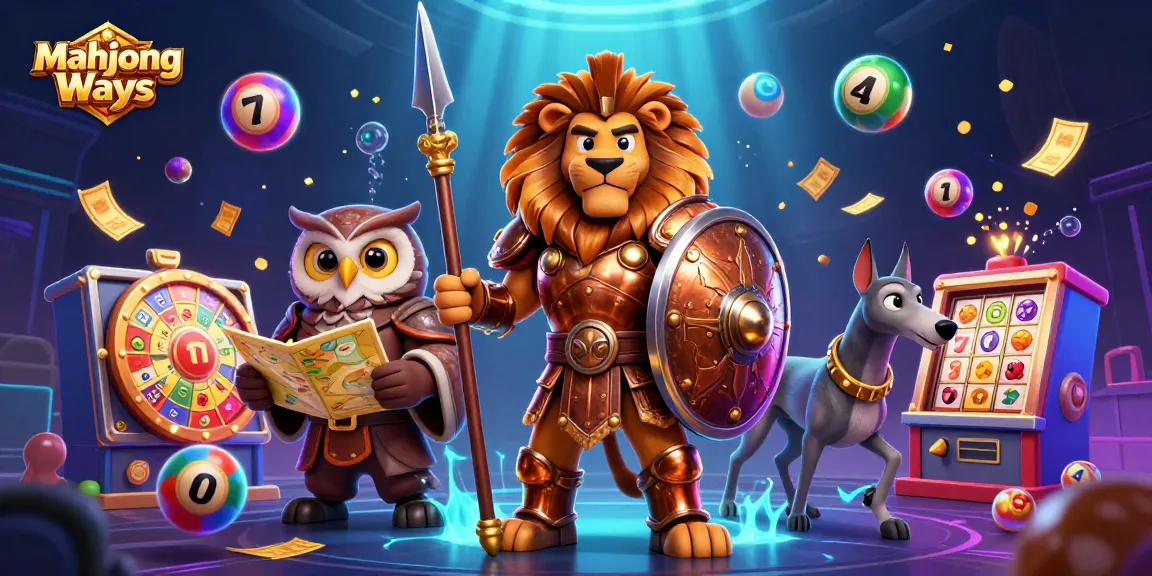 Engage with Mahjong Ways through this vibrant scene of heroes and dynamic gaming elements.