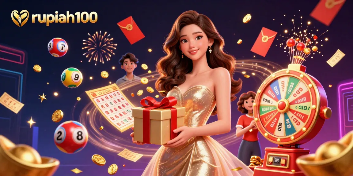 Enjoy winning moments with rupiah100 in an exciting casino themed illustration.