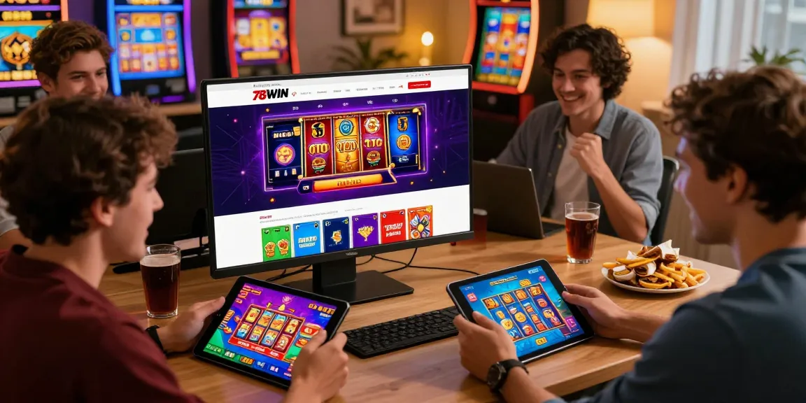 Exciting scene of players enjoying online betting at 78win, showcasing interactive gaming features and a lively ambiance.