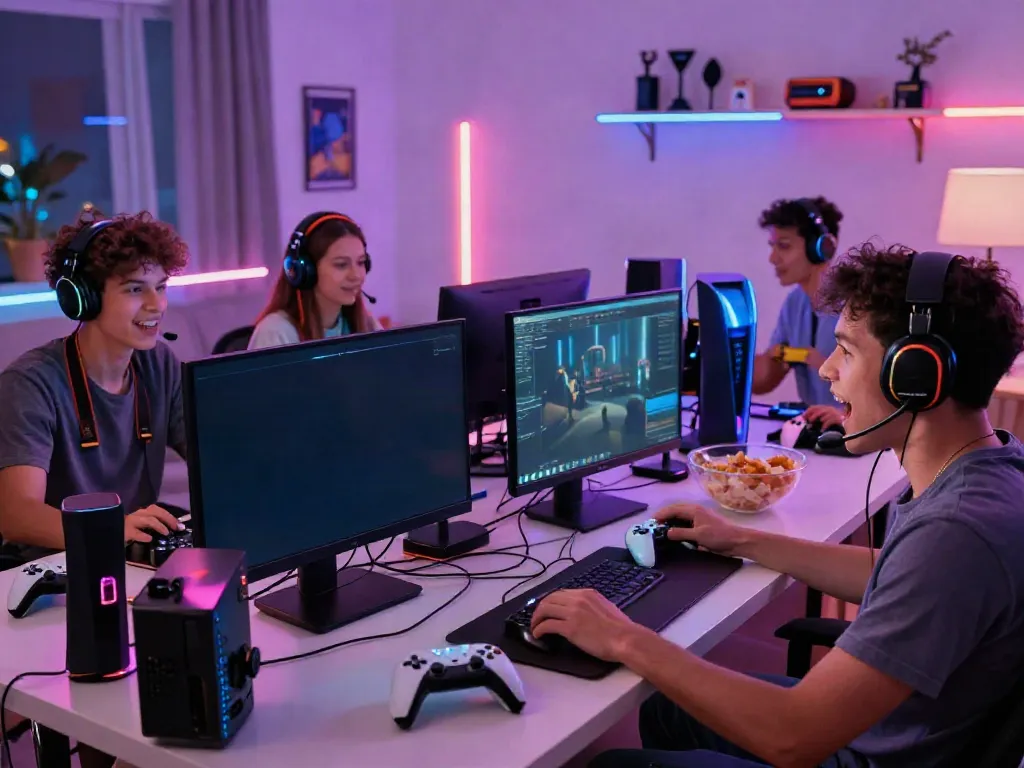 Pengalaman bermain game nyaman dengan hokkaidoryoma.com di ruang modern dengan teman-teman.