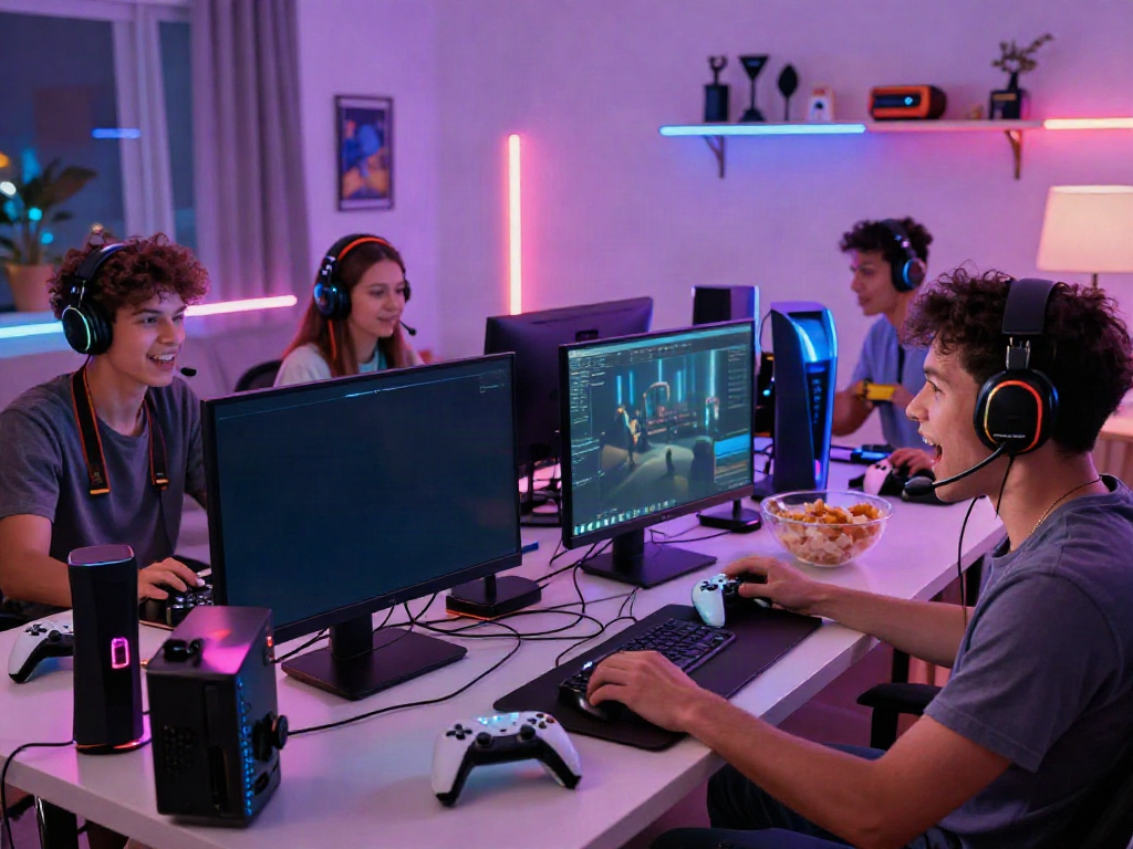 Pengalaman bermain game nyaman dengan hokkaidoryoma.com di ruang modern dengan teman-teman.