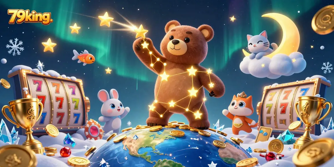 Experience gaming excitement with 79king. as constellation bear gathers riches from slots.
