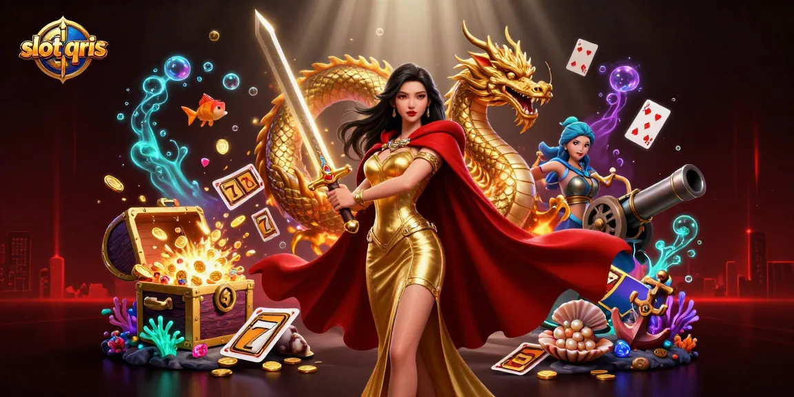 Experience the thrill of slot qris with explosive wins in a captivating casino scene.