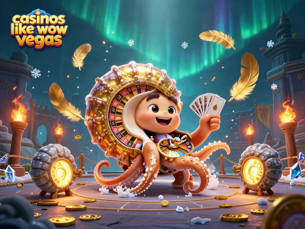 Discover engaging gameplay at casinos like wow vegas with a vibrant 3D casino illustration.