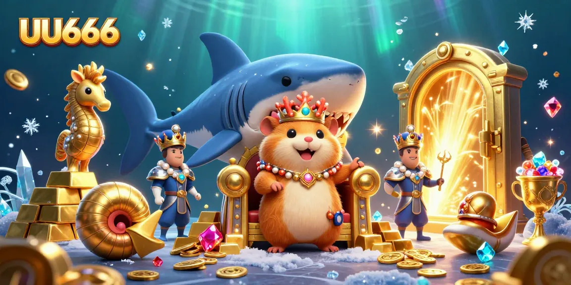 Engage with the thrilling world of UU666 as a golden hamster king reigns in a treasure-filled casino