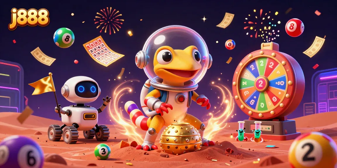 Engage in thrilling gameplay at j888 with lively lottery elements and vibrant casino atmosphere.