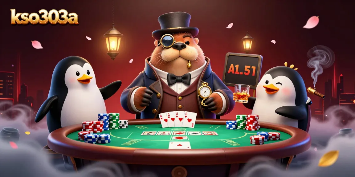 kso303a memasang taruhan di meja poker yang menyenangkan dengan karakter unik di bawah laut.