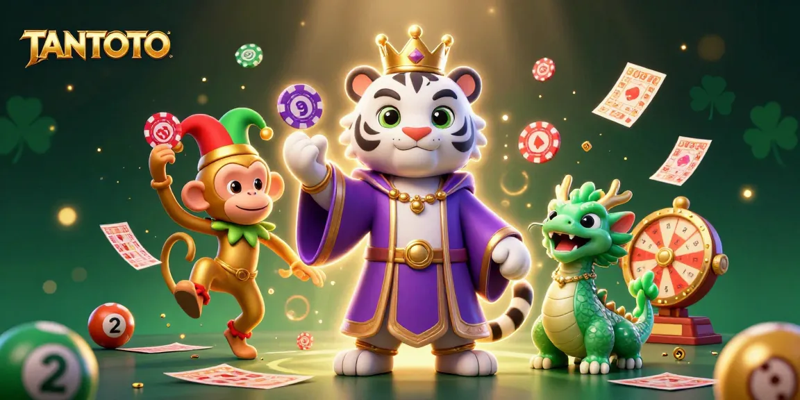 Experience the thrill of TANTOTO's lottery games with vibrant characters and exciting elements in action.