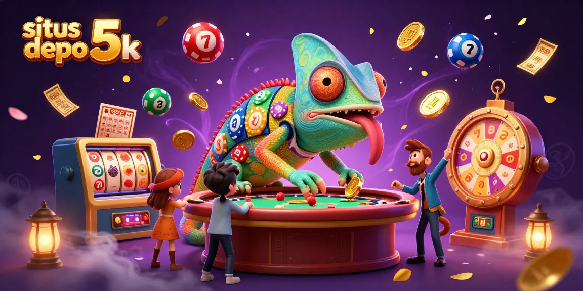 Engage with exciting games at situs depo 5k featuring vibrant 3D casino elements and rich visuals.