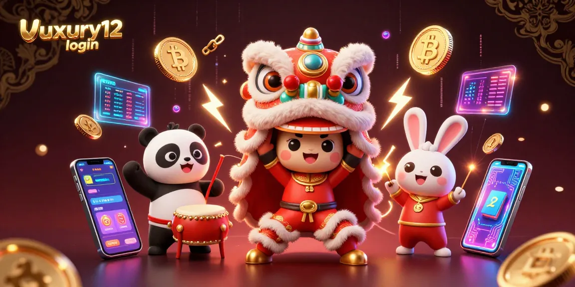 Login luxury12 dan main permainan kasino dengan karakter menarik dalam ilustrasi 3D.