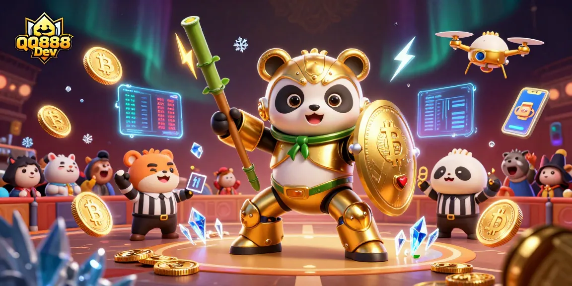 Experience top-tier gaming with QQ888 Dev in a lively casino-style arena.