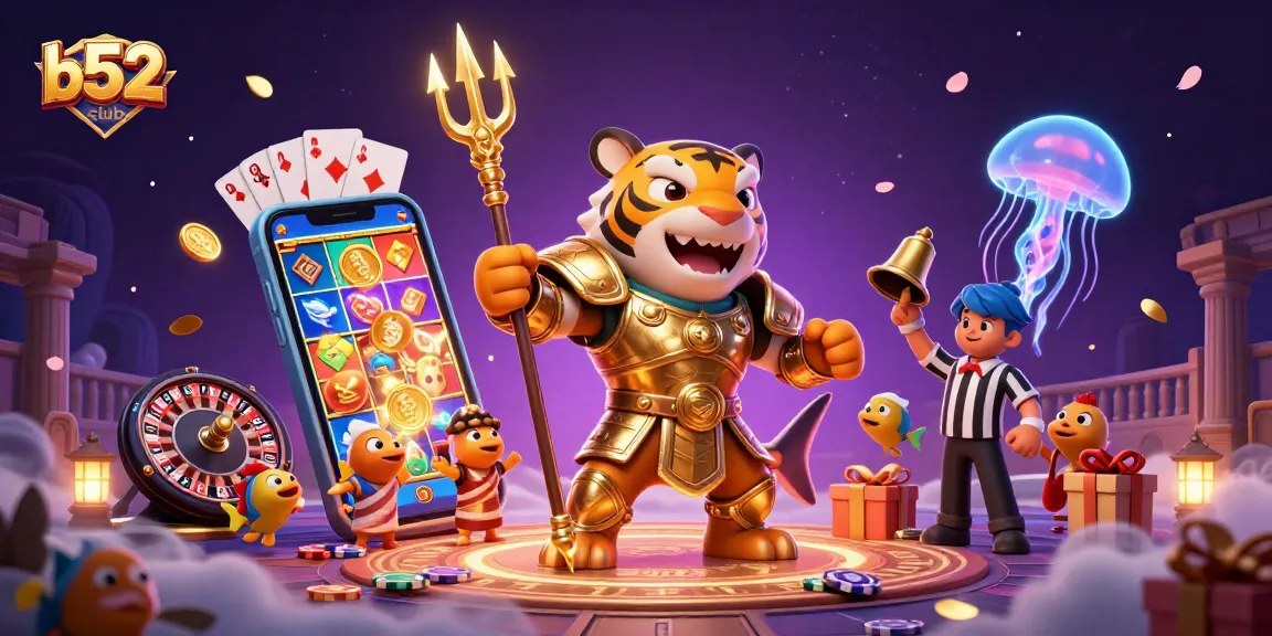 Experience exciting gameplay at b52club with dynamic 3D casino action and vibrant elements.