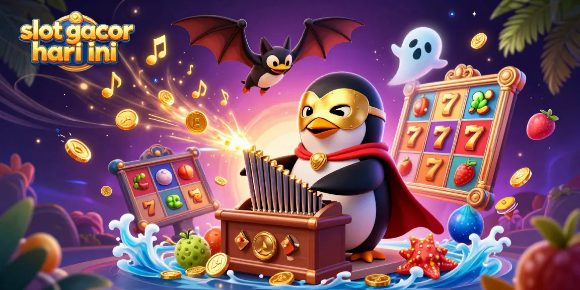 Experience slot gacor hari ini with thrilling gameplay as vibrant symbols and golden coins capture the excitement.