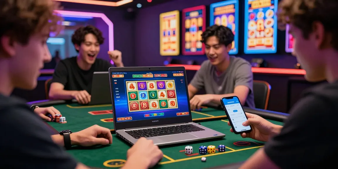 Exciting scene of a player engaging with ngamenjitu online lottery games, featuring interactive betting interface and gaming accessories.