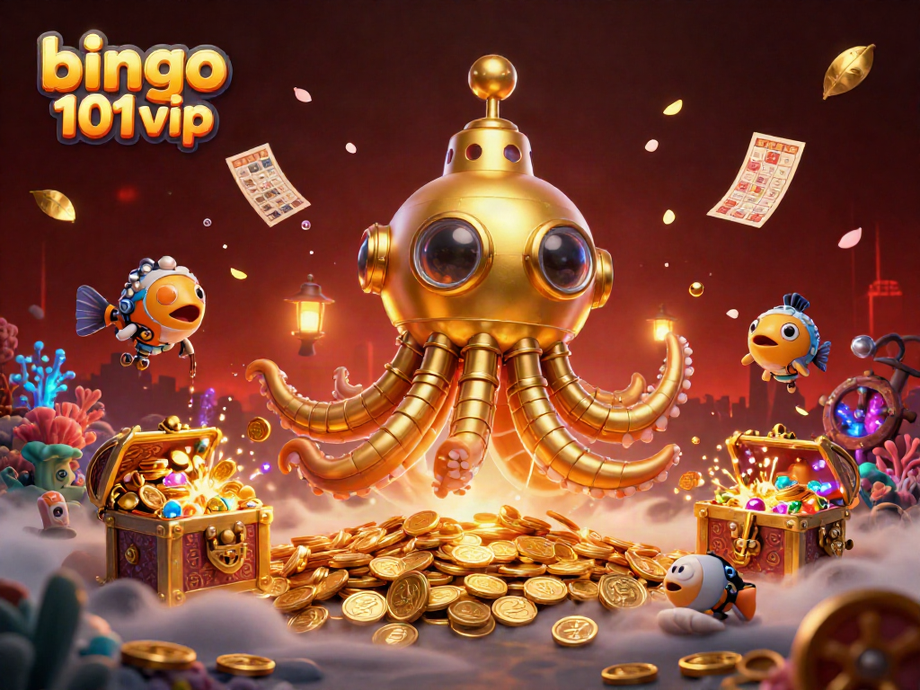 Menangkan hadiah di bingo 101 vip melalui ilustrasi 3D petualangan luar biasa.