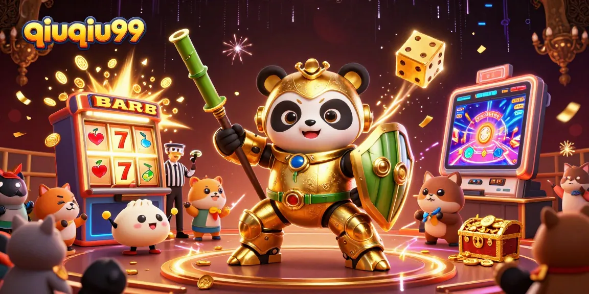 Experience the excitement of qiuqiu99 with a dazzling slot machine and vibrant gaming elements.