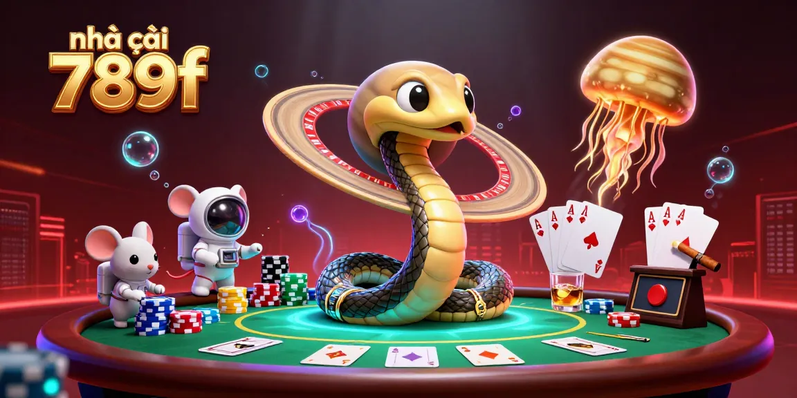 Experience the vibrant universe of nhà cái 789f with cosmic gambling characters and rich casino elements.