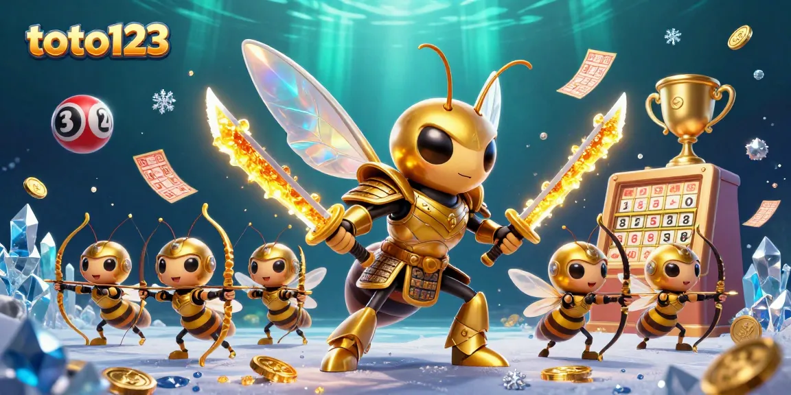 Engage with the exciting world of toto123 lottery games through this vibrant illustration.
