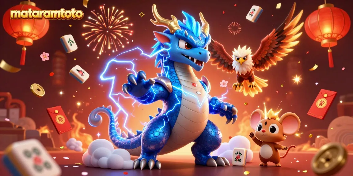 Engage in thrilling gameplay with Mataramtoto, showcasing vibrant gambling elements and dynamic characters.