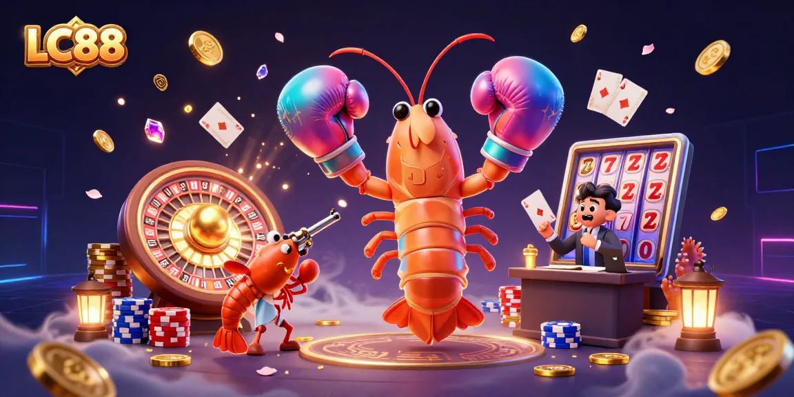 Engage in thrilling gameplay at LC88 with vibrant characters and dazzling casino elements.