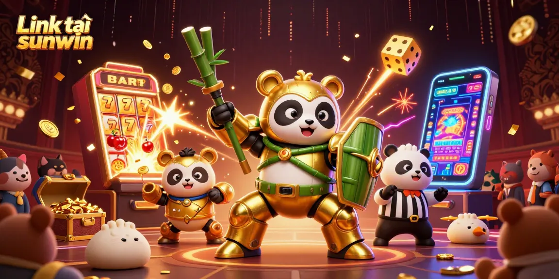 Experience the thrill of Link tải sunwin with an explosive casino scene filled with dynamic characters and elements.