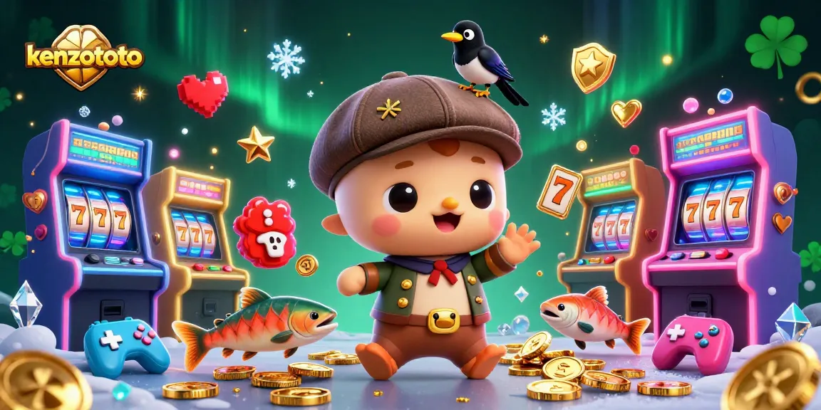 Kenzototo presents a vibrant slot gaming experience with cartoon characters and dynamic gambling elements.