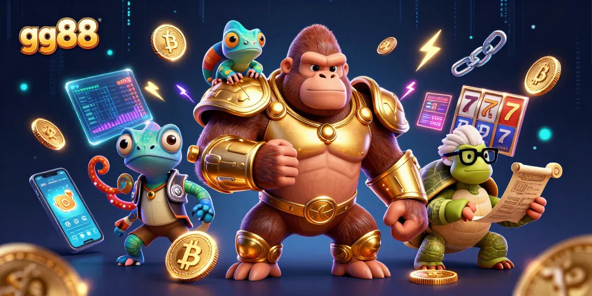 Experience thrilling gaming moments at gg88 with a vibrant 3D casino scene showcasing characters and iconic elements.
