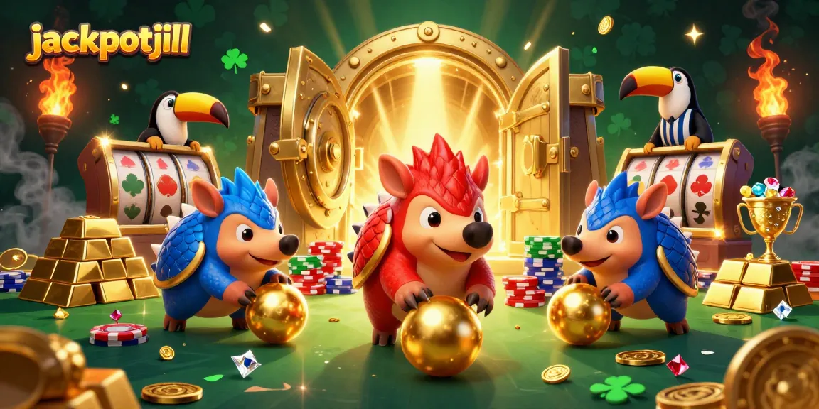Engage in exhilarating slots action with jackpotjill's dynamic pangolin rivalry and golden treasures!