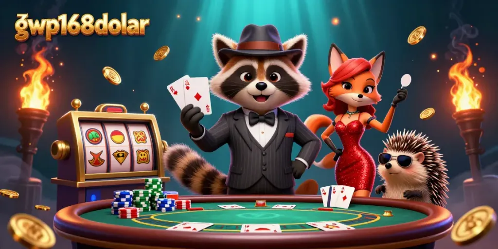 Rasakan keseruan bermain di gwp168dolar dengan karakter kasino yang menampilkan yakinnya bintang poker.