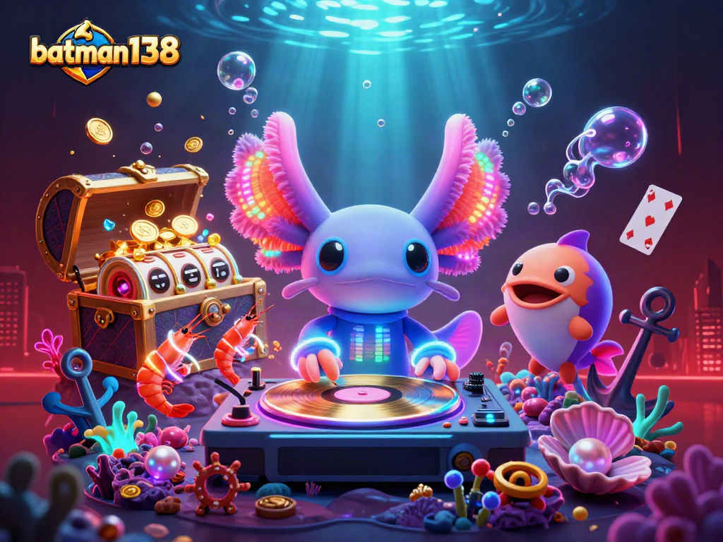 Experience the excitement of batman138 online gaming with this vibrant casino illustration.