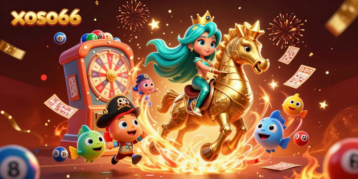Experience excitement with xoso66 as a mermaid princess dives into a colorful lottery adventure.