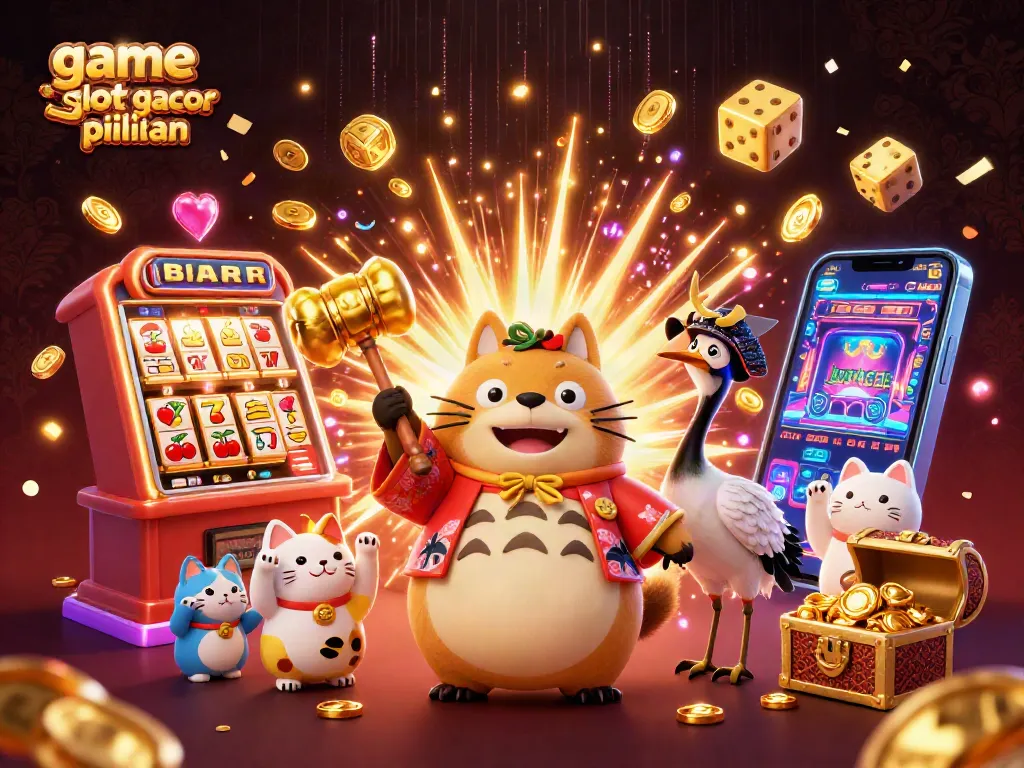 Menangkan game slot gacor pilihan dengan suasana kasino penuh warna dan keberuntungan.