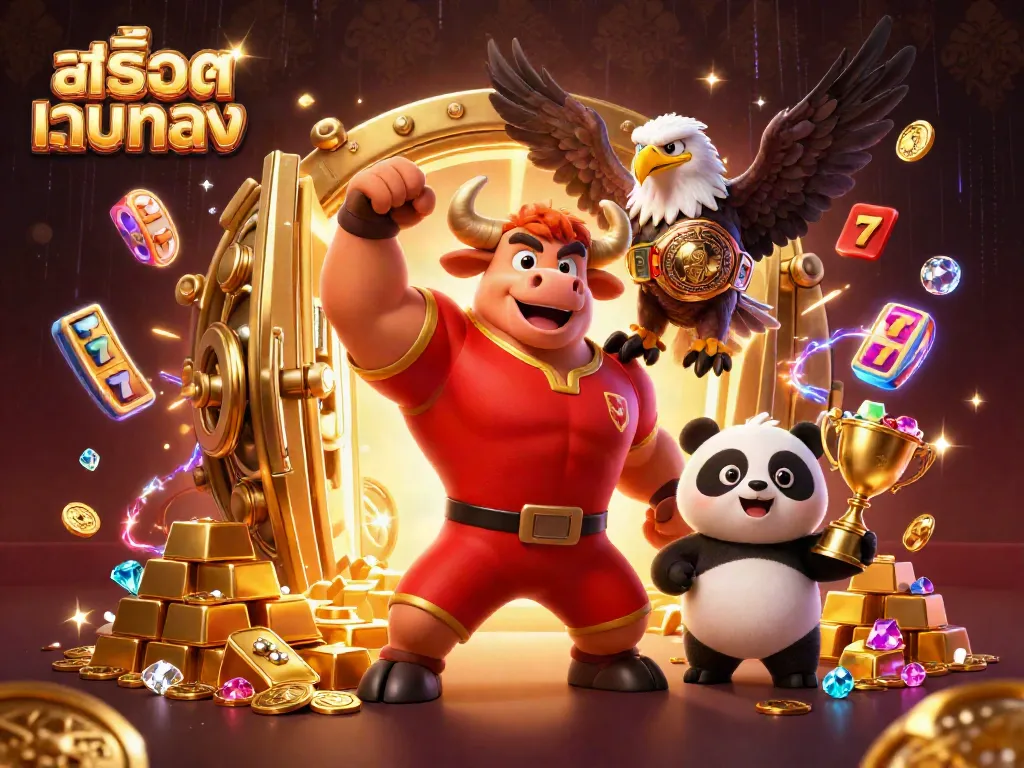 Engage in สล็อตเว็บตรง action with festive characters amid a whirlwind of vibrant casino elements