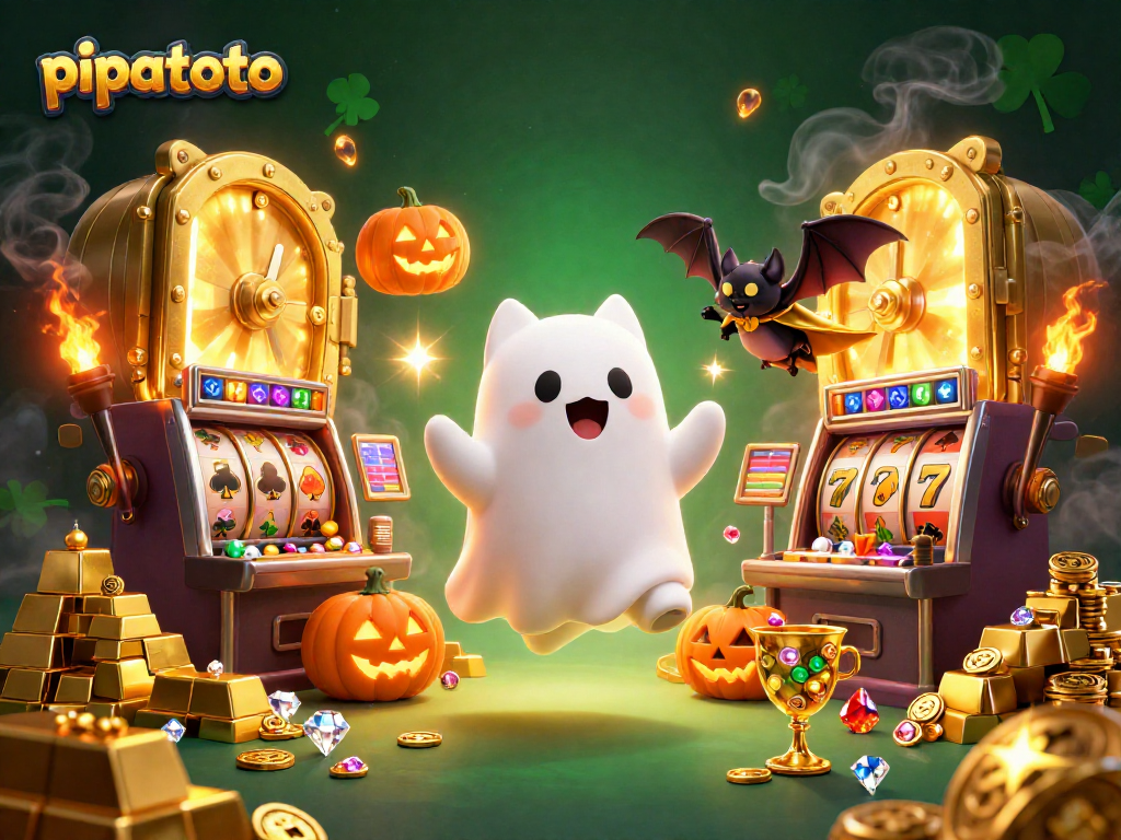 Experience thrilling action at pipatoto with an enchanting ghost cat and vibrant casino elements!