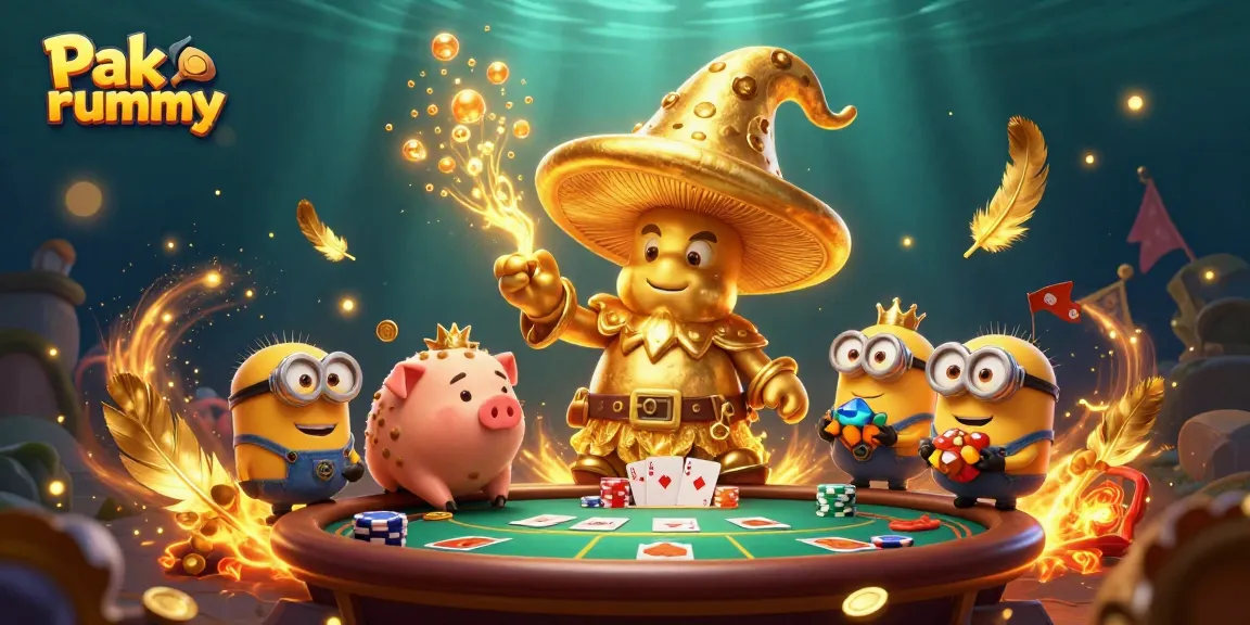 Engage in Pak rummy with a vibrant 3D scene showcasing the magic of poker games.